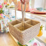 Suporte Talheres RATTAN Claro